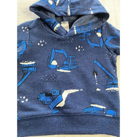 CARTER’S BABY BOY 3M Construction Fleece Top and Bottoms Set - Picture 3 of 7